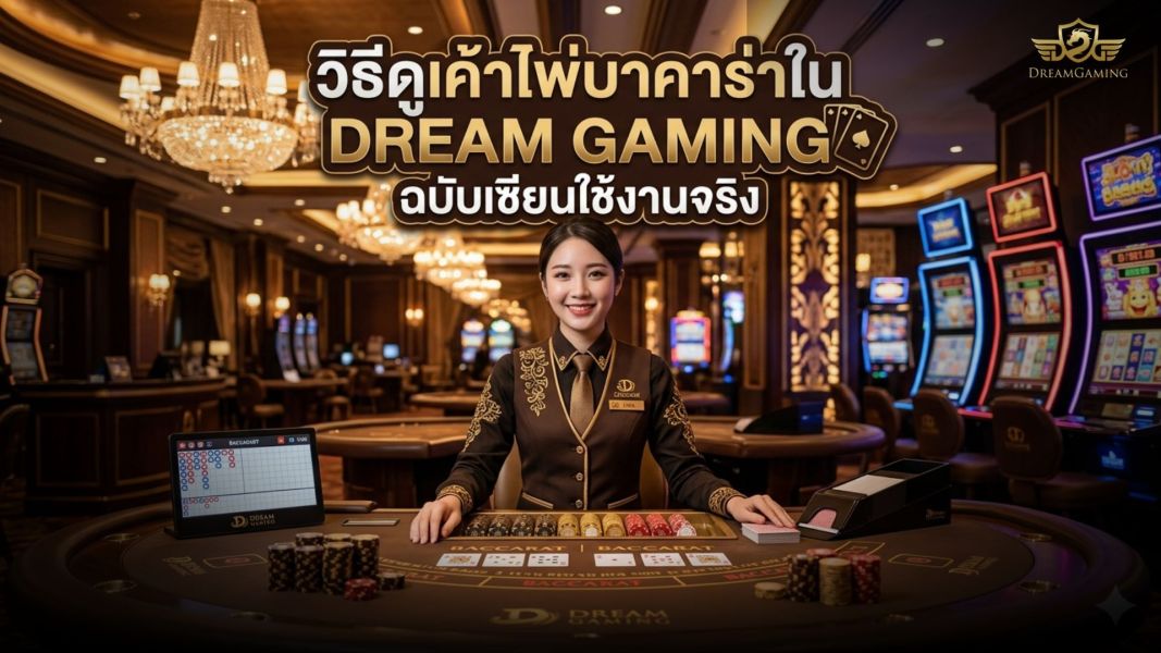 วิธีดูเค้าไพ่บาคาร่าใน Dream Gaming ฉบับเซียนใช้งานจริง ปี 2026