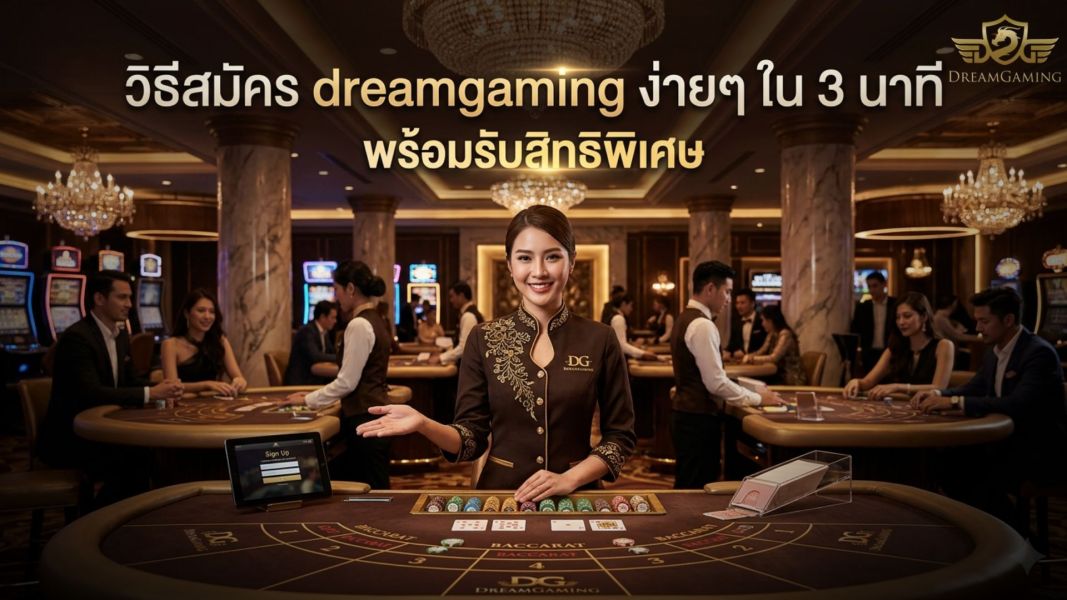 วิธีสมัคร dreamgaming ง่ายๆ ใน 3 นาที พร้อมรับสิทธิพิเศษ เว็บตรงไม่ผ่านเอเย่นต์ 2026
