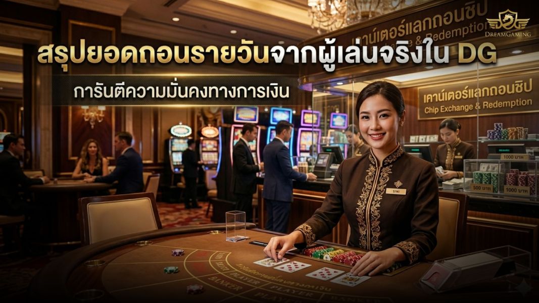 DG รีวิวถอนเงินจริง 2026 สรุปยอดถอนรายวัน การันตีเว็บพนันจ่ายจริง