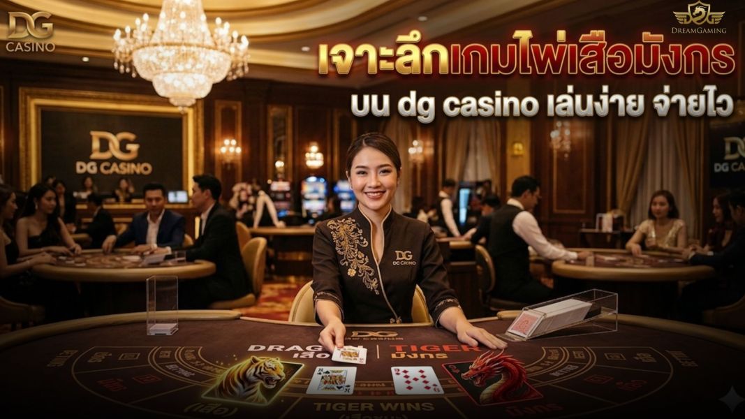 เจาะลึกเกมไพ่เสือมังกรบน dg casino เล่นง่าย จ่ายไว มือใหม่ก็เริ่มได้ทันที