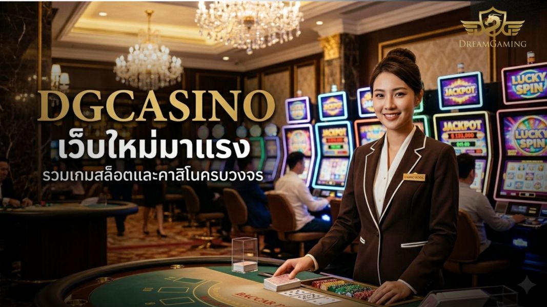 dgcasino เว็บใหม่มาแรง รวมเกมสล็อตและคาสิโนครบวงจร เล่นง่ายได้เงินจริง