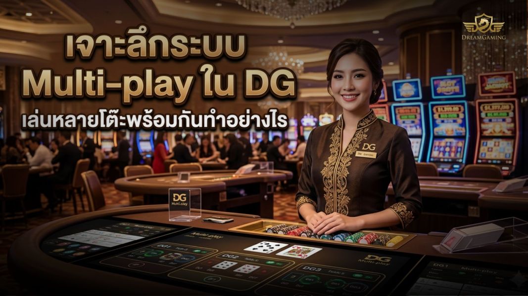 เจาะลึกระบบ Multi-play ใน DG 2026 คาสิโนเล่นได้หลายโต๊ะ พร้อมเทคโนโลยีระบบ DG ล้ำสมัย
