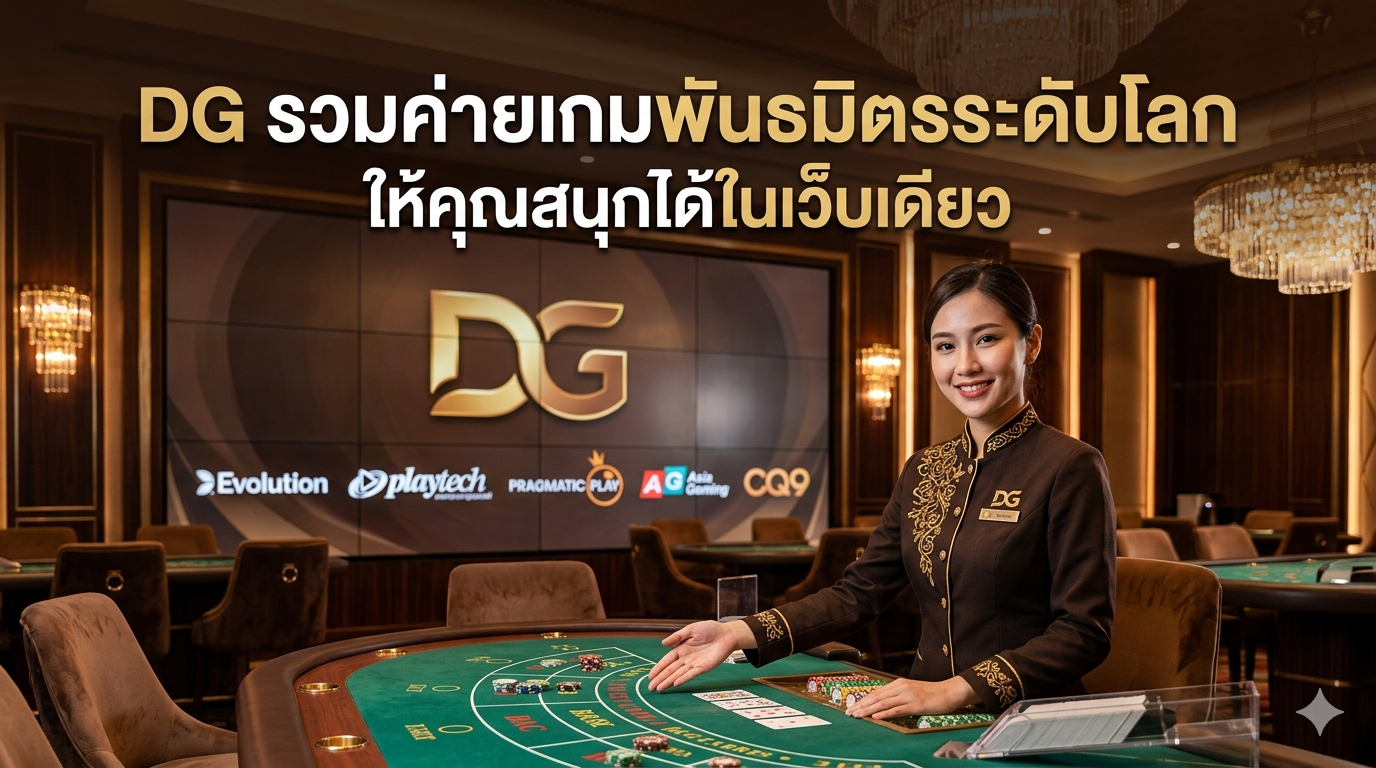 DG รวมค่ายคาสิโนครบวงจร 2026 สนุกครบทุกเกมในเว็บเดียว