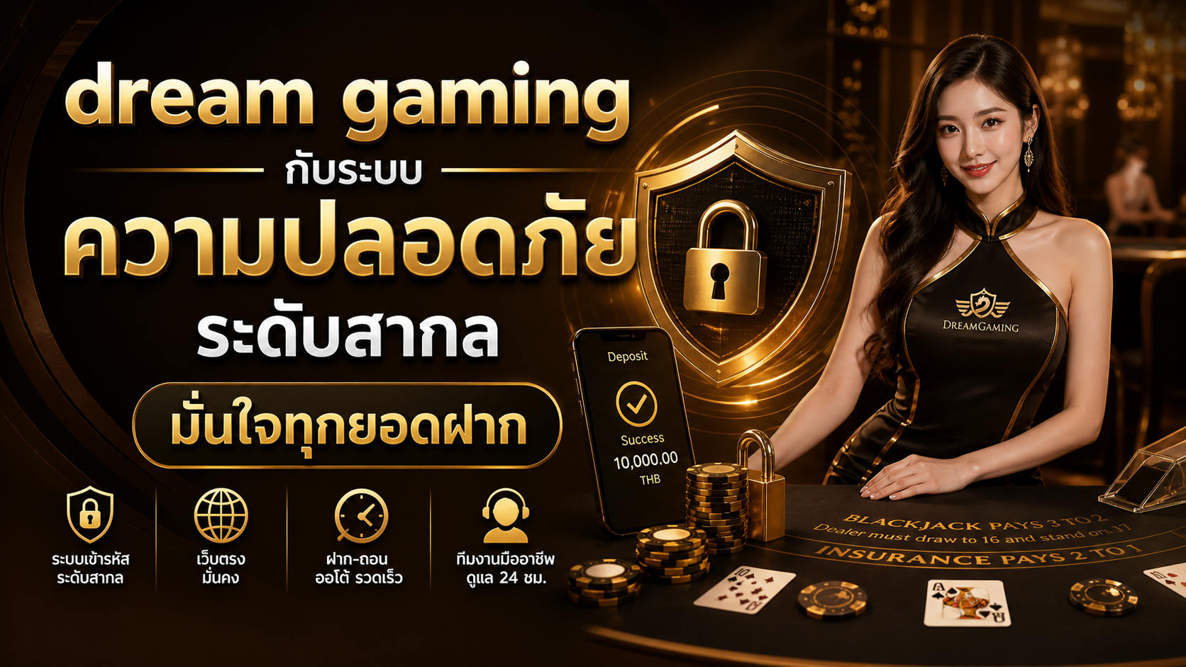 dream gaming กับระบบความปลอดภัยระดับสากล มั่นใจทุกยอดฝาก ปี 2026 เว็บตรงมั่นคงที่ผู้เล่นไทยเลือก