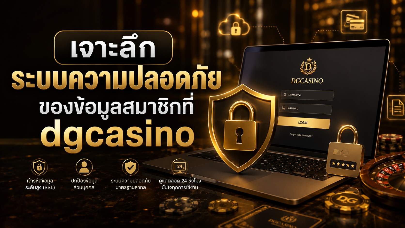 เจาะลึกระบบความปลอดภัยของข้อมูลสมาชิกที่ dgcasino เว็บตรง มาตรฐานสากล 2026